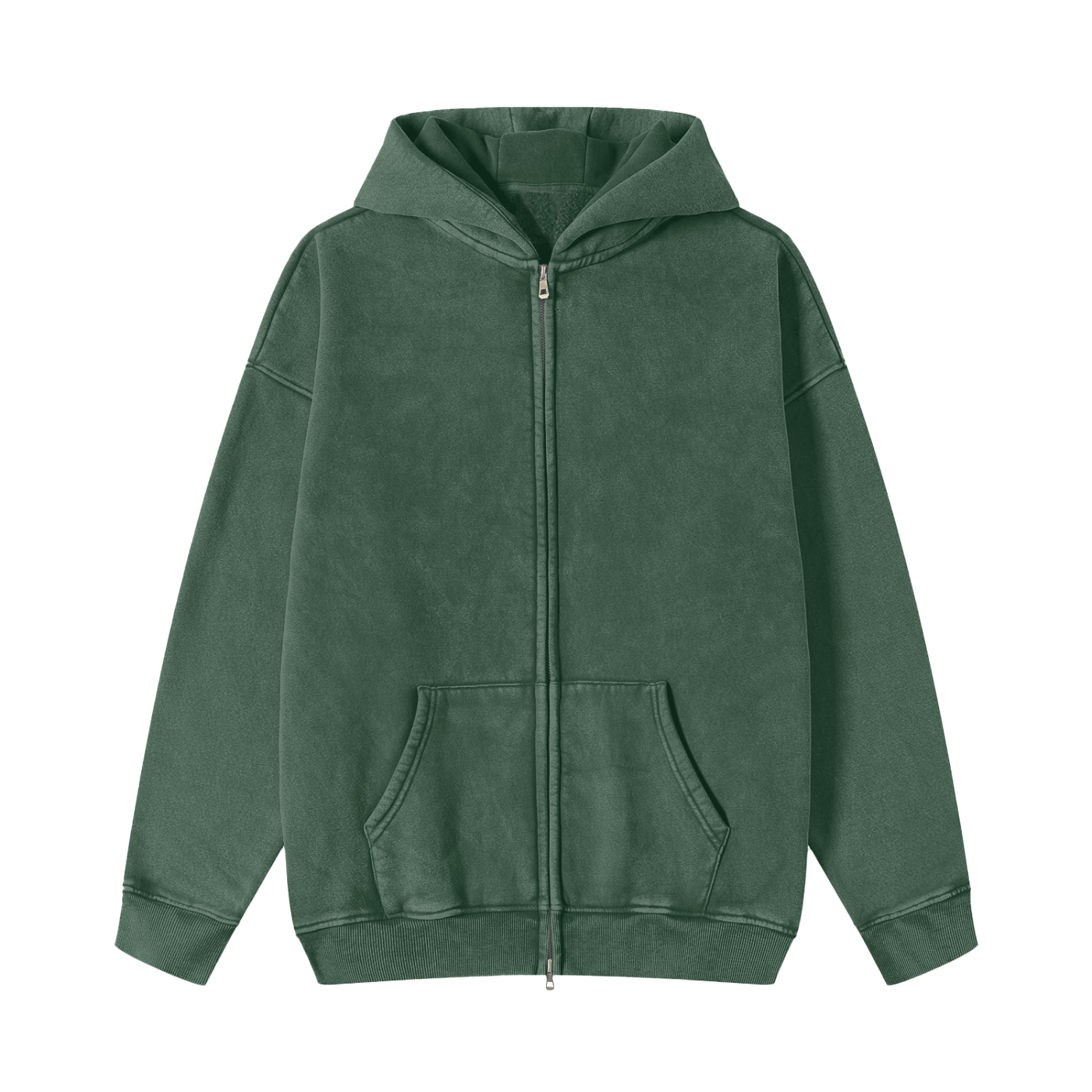 Faded signature zip up
