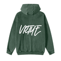Faded signature zip up