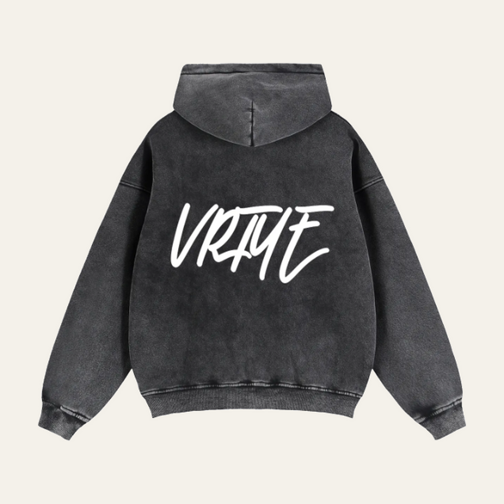 Zip-Through Boxy Fleece Hoodie