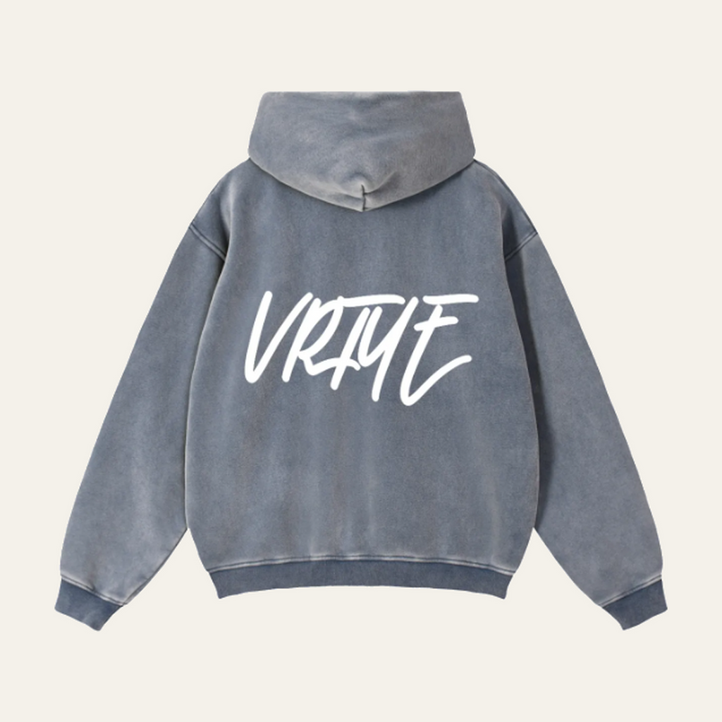 Zip-Through Boxy Fleece Hoodie