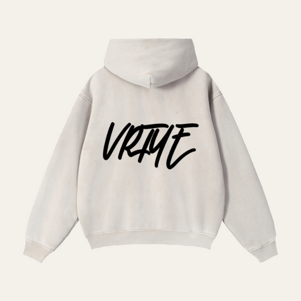 Zip-Through Boxy Fleece Hoodie