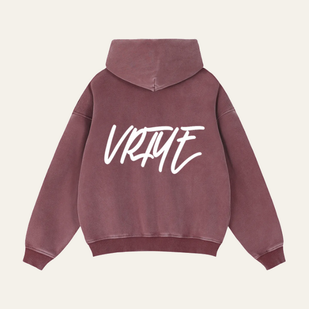 Zip-Through Boxy Fleece Hoodie
