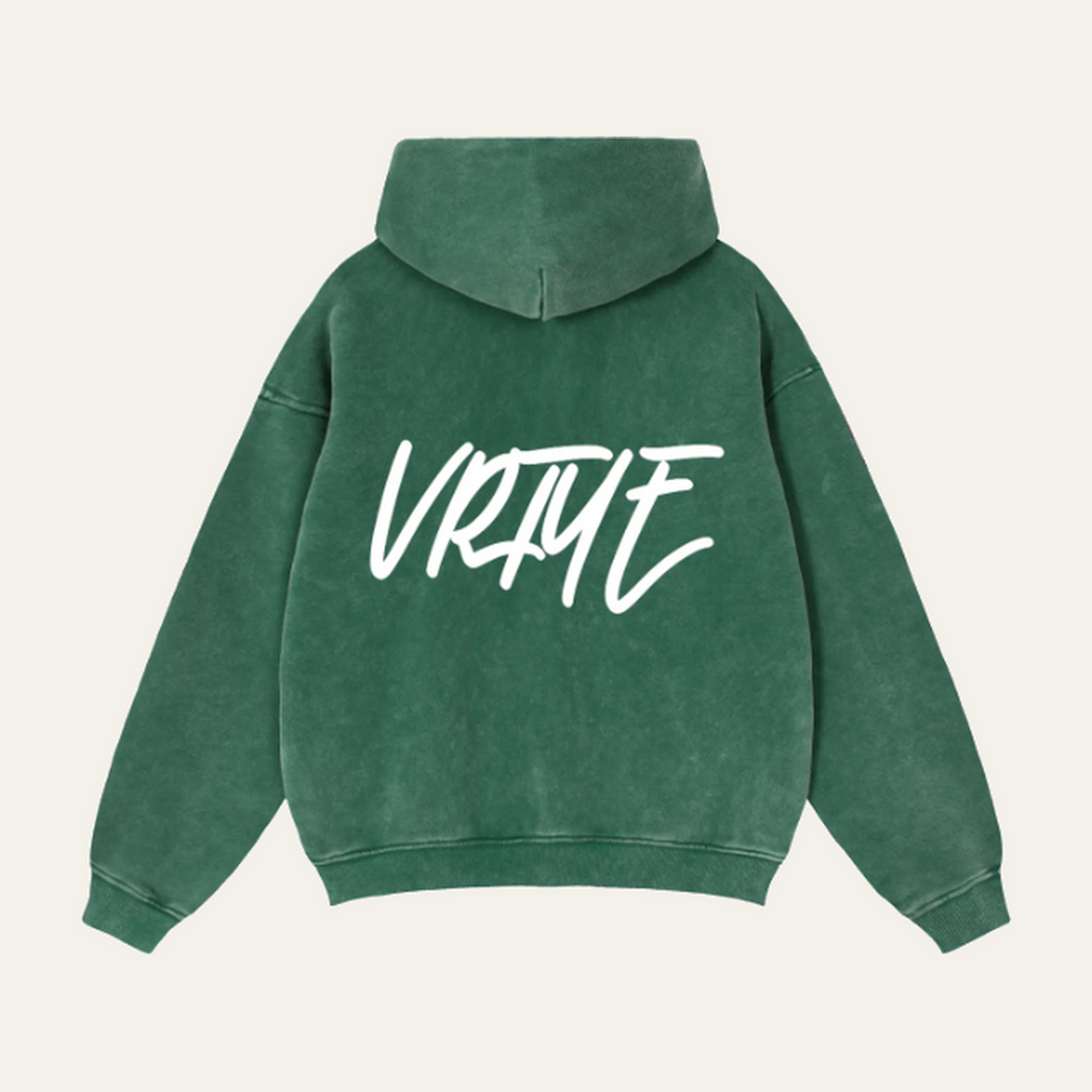 Zip-Through Boxy Fleece Hoodie