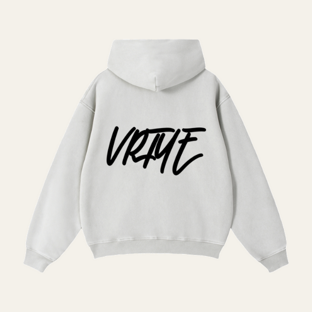 Zip-Through Boxy Fleece Hoodie